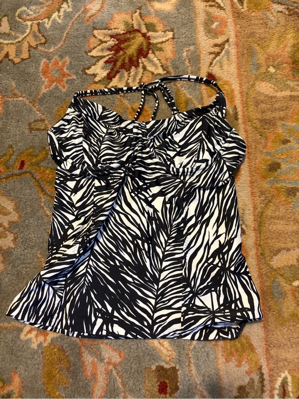 Athleta Black & White Print Swim Camisole